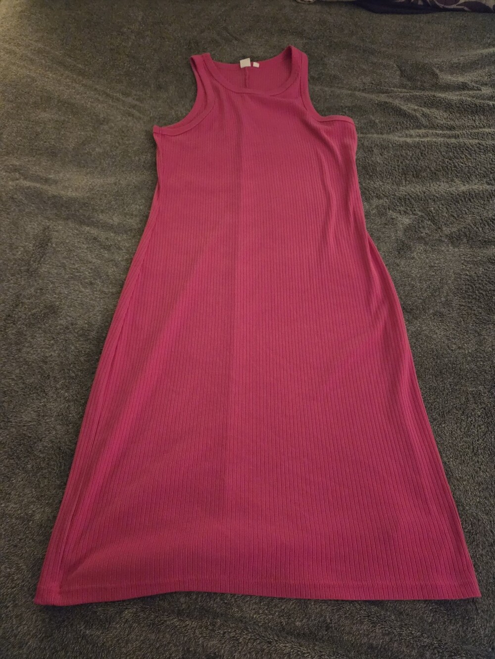 GAP Ribbed Pink Tank Dress Size L
